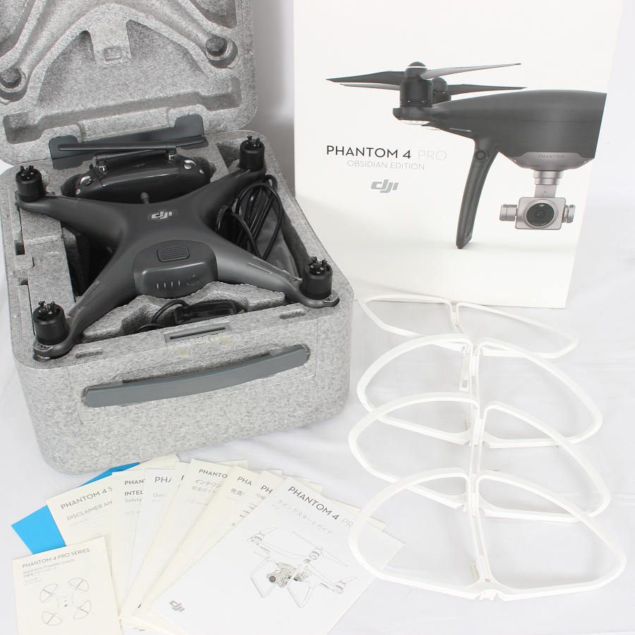 【ポイント2倍！お買い物マラソン】【美品】DJI Phantom 4 Pro Obsidian Edition P4PO マットグレー WM331A ドローン ファントム プロ 本体 【中古】