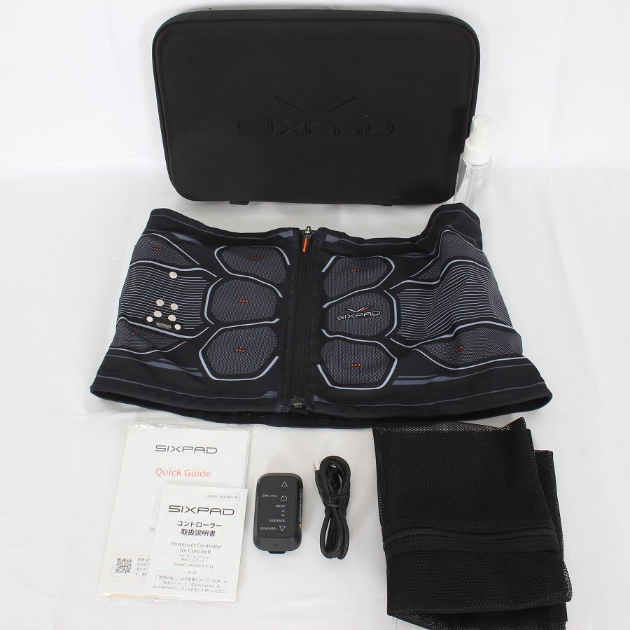 SIXPAD Powersuit Core Belt Mサイズ　ブラック Mサイズ ブラック】SIXPAD Powersuit Core Belt HOME GYM対応