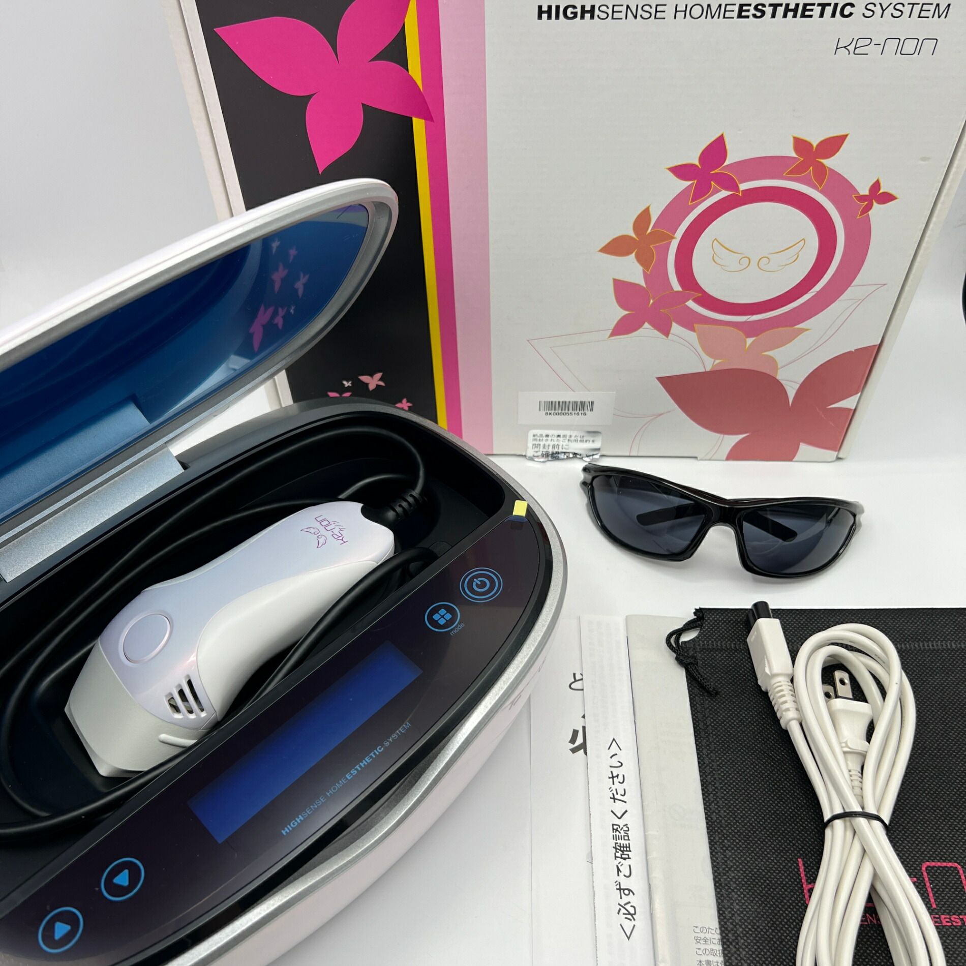 KE-NON 脱毛器 高周波・LED光照射ver8.6 未使用カートリッジ付き 楽天市場】【レンタル・カード決済限定】 フラッシュ脱毛・美顔器