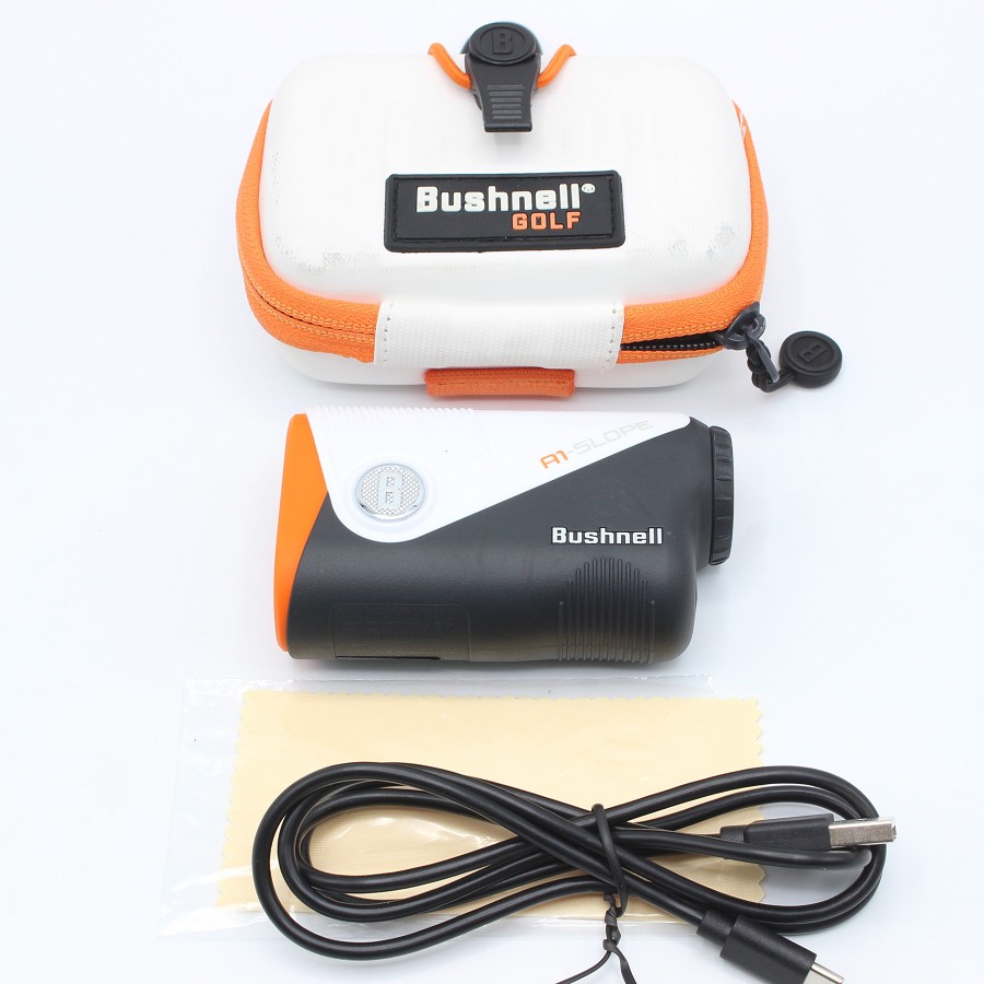 【百貨店SALE！押さえるクーポン券】Bushnell PINSEEKER A1 SLOPE JOLT ゴルフ用レーザ不一致計 かん木フランネル ピンシーカー スロープジョルト 本体 【中古】