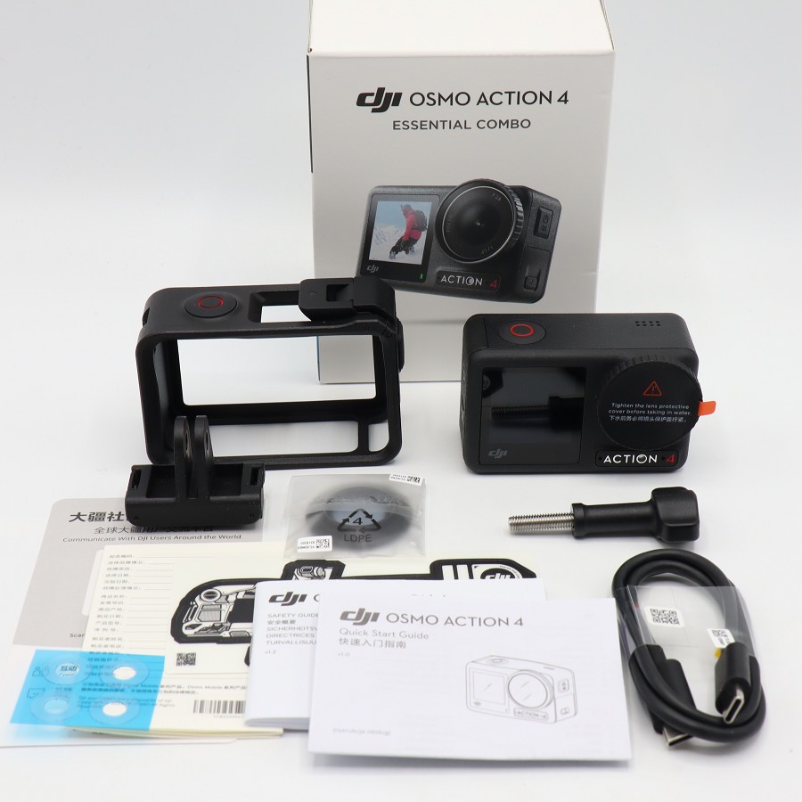 【美品】DJI Osmo Action 4 OA4AMZ エッセンシャルコンボ アクションカメラ オスモアクション 本体 【中古】