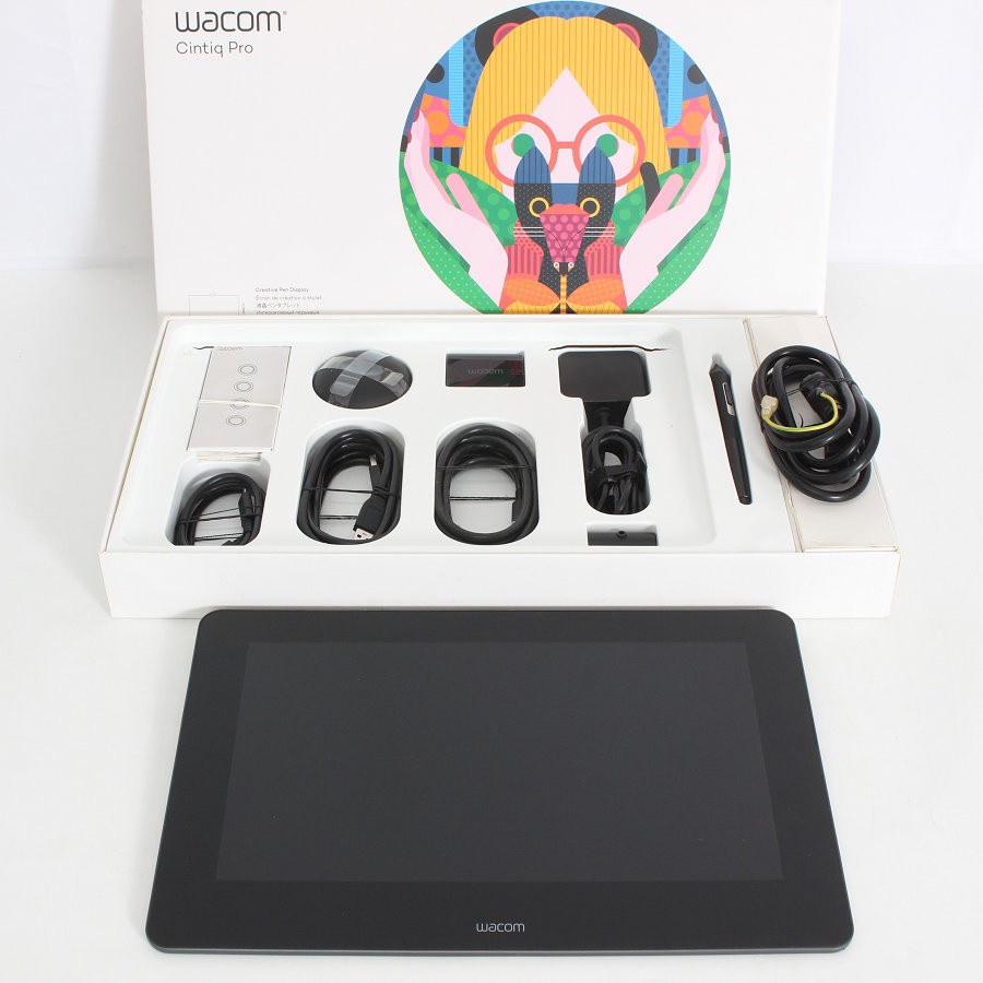 【美品】WACOM Cintiq Pro 13 DTH-1320/K0 液ため桶 書き込み経口避妊薬 13.3型 盛りだくさん固定ディスク 液晶経口避妊薬 ワコム 本体 【中古】