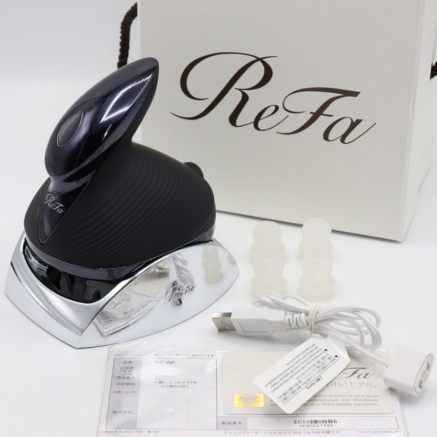 【尖んがり2倍！お買い出しマラソン】【美品】MTG ReFa BEAUTECH HEAD SPA RE-AP-03A 黒いこと リファ ビューテックヘッドスパ 本体 【中古】 家電-電動頭皮ブラシ-美容・健康家電
