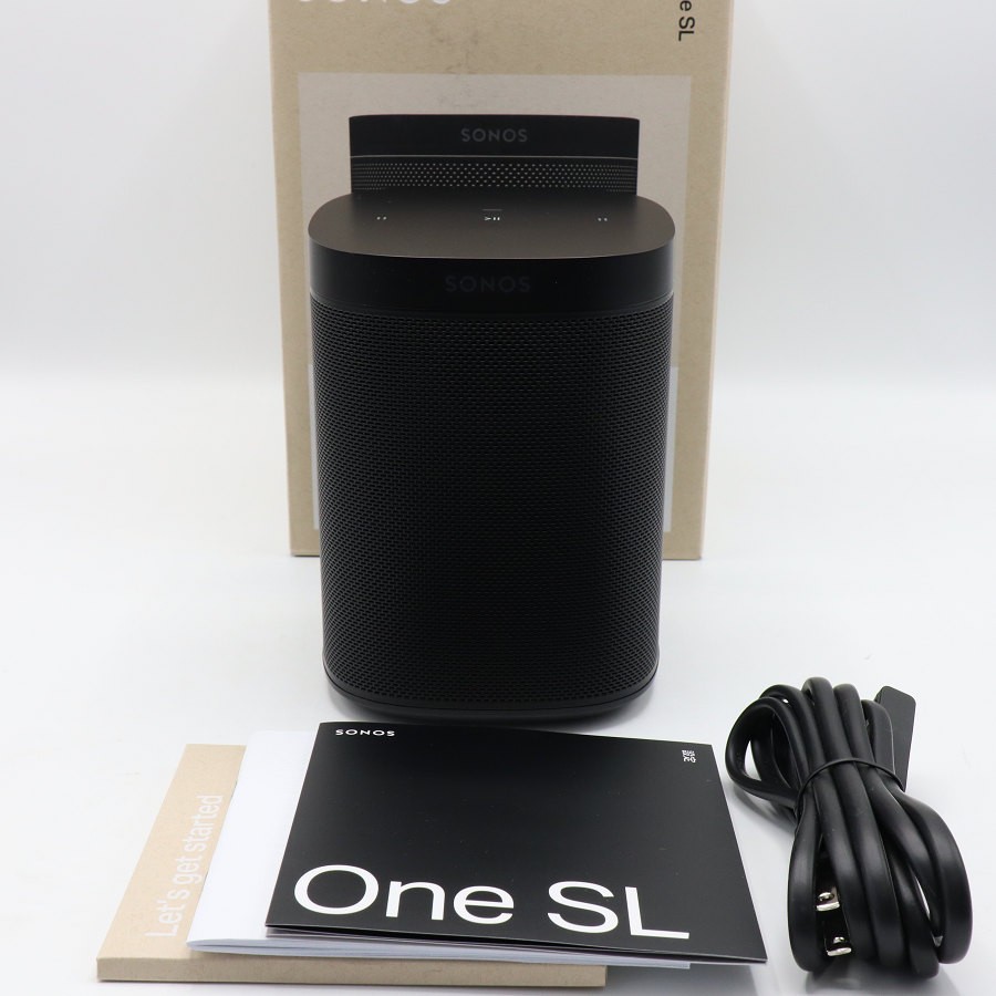 【百貨店SALE！押さえるクーポン券】【美品】Sonos One SL ONESLJP1BLK 黒いこと 無線電話金棒引き AirPlay2相応う ホームシアターサラウンドシステム 本体 【中古】