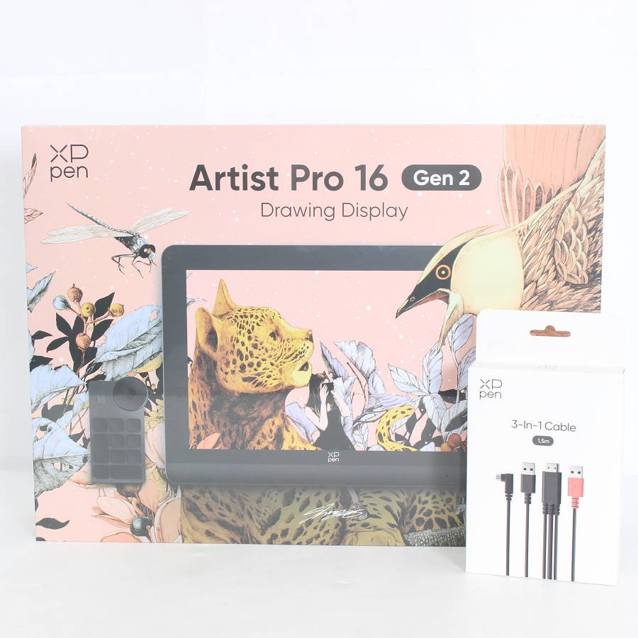 【未当て嵌める】XP-PEN Artist Pro 16 Gen2 MD160QHAD41 液晶経口避妊薬 美術家 本体