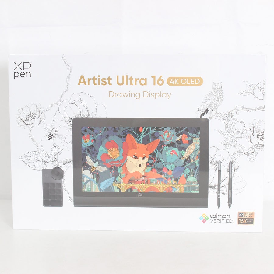 【未当て嵌める】XP-PEN Artist Ultra 16 4K OLED CPMD160UH 触れ合う役立つこと積み上げる 4K 有機EL 液晶経口避妊薬 美術家 本体