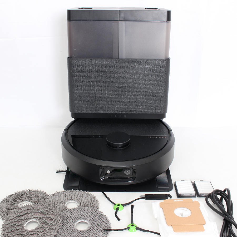 iRobot ルンバ Plus 505 Combo+AutoWash 充電ステーション N185060 ブラック ロボット掃除機 アイロボット プラス 本体 【中古】｜リファン店 34,964円