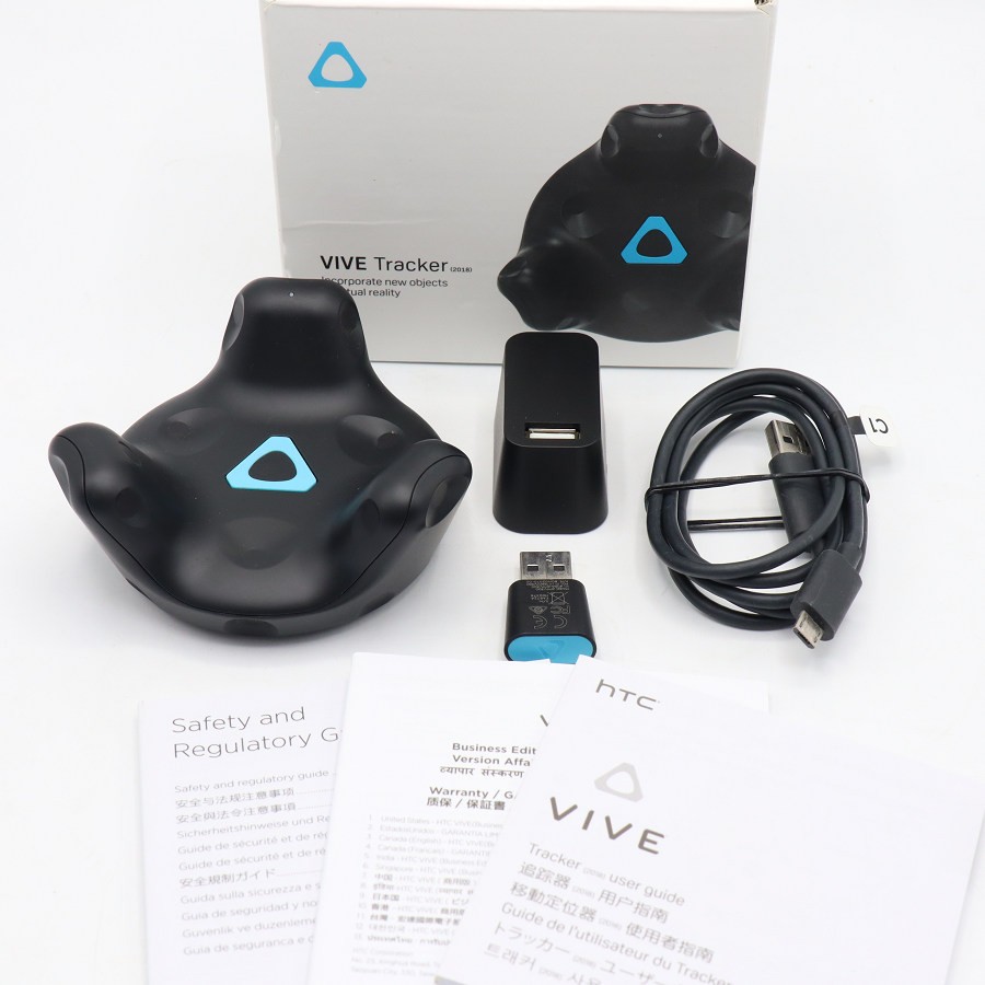 【美品】HTC VIVE Tracker 2018 99HANL005-00 付属物 トラッカー VR 本体 【中古】