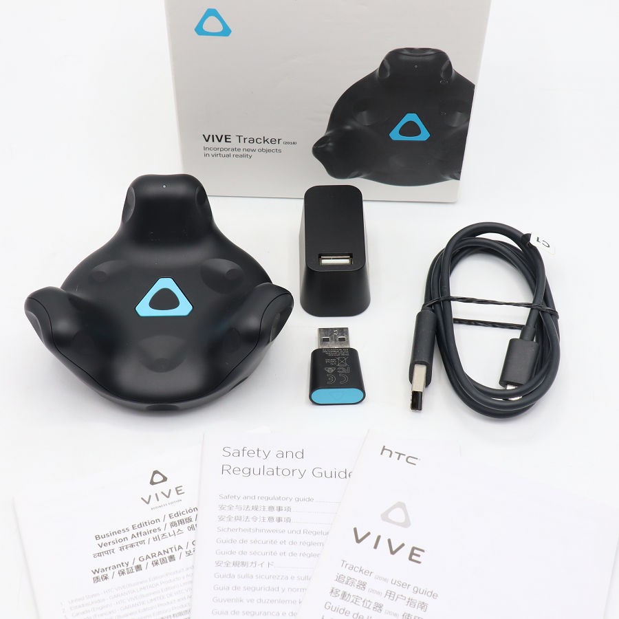 【美品】HTC VIVE Tracker 2018 99HANL005-00 付属物 トラッカー VR 本体 【中古】