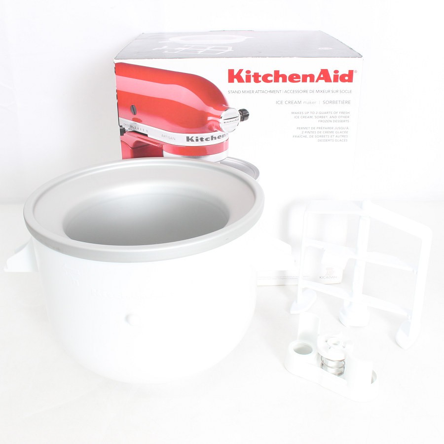 【お買い物マラソン限定クーポン】【美品】キッチンエイド KICA0WH アイスクリームメーカー KitchenAid 【中古】|リファン店