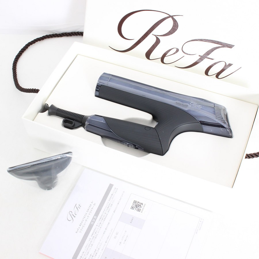 【未当て嵌める】MTG ReFa BEAUTECH DRYER S+ RE-BC-03A 黒いこと 髪の毛ドライヤー リファビューテック かっこ良い 本体