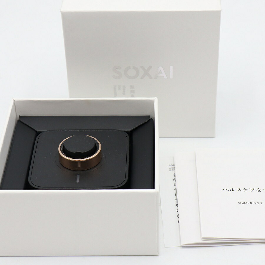 【お買い物マラソン限定クーポン】【美品】SOXAI RING 2 ピンクゴールド 12号 SOXAIRING2PGD12 スマートリング ソクサイリング 本体 【中古】｜リファン店