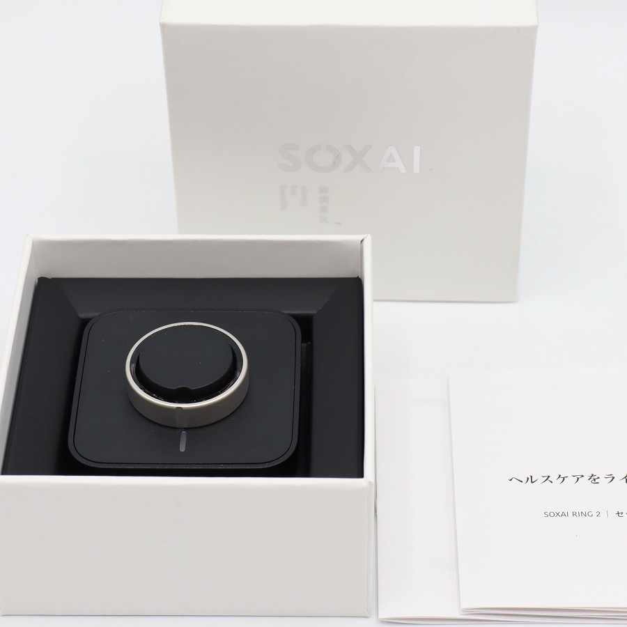 【お買い物マラソン限定クーポン】【美品】SOXAI RING 2 マットシルバー 24号 SOXAIRING2MSL24 スマートリング ソクサイリング 本体 【中古】｜リファン店