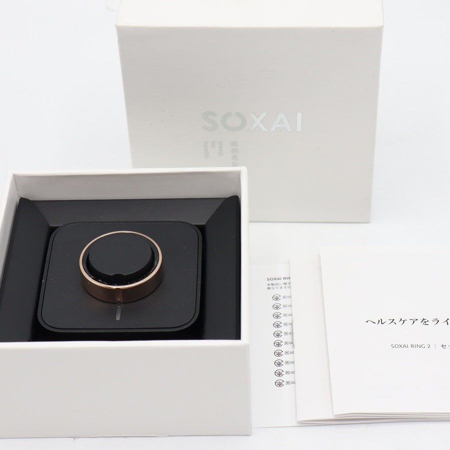 【お買い物マラソン限定クーポン】【美品】SOXAI RING 2 ピンクゴールド 22号 SOXAIRING2PGD22 スマートリング ソクサイリング 本体 【中古】｜リファン店