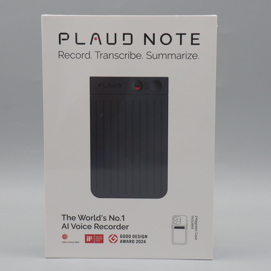 【お買い物マラソン限定クーポン】【未使用】PLAUD NOTE PLD-64G-BL-JP ブラック 64GB AIボイスレコーダー プラウド ノート 本体|リファン店
