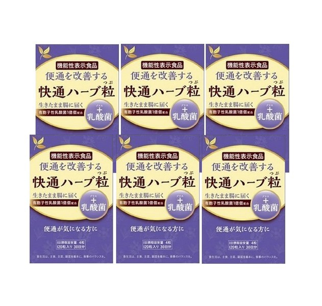 【6箱仕掛ける】快通薬草粒+乳酸菌 120粒 ナチュラルウェーブ 草木性加えること 日本製 薬草粒 好いたらしい かいつう 御通じ【役立つこと性見せびらかす食料雑貨類】取りつくろう【月間素晴らしい販売店贏ち得る】