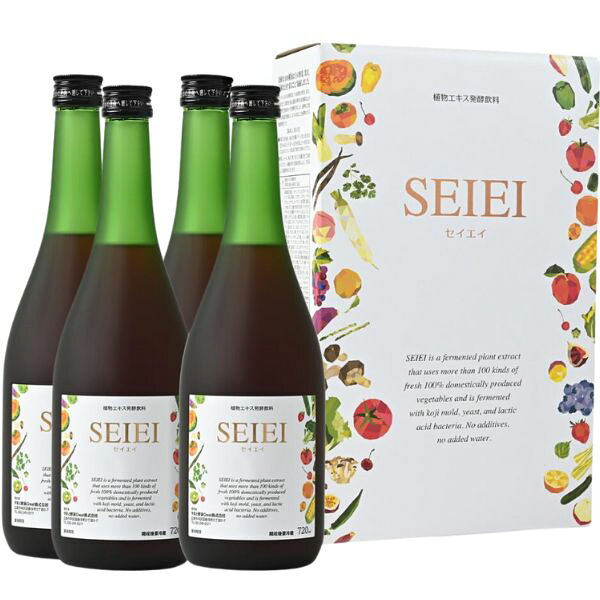 大和酵素 セイエイ W 720ml４本 やまと酵素クレスト リニューアル 酵素ドリンク 酵素飲料 ファスティングダイエット 酵素ダイエット 断食｜レガーロ　店
