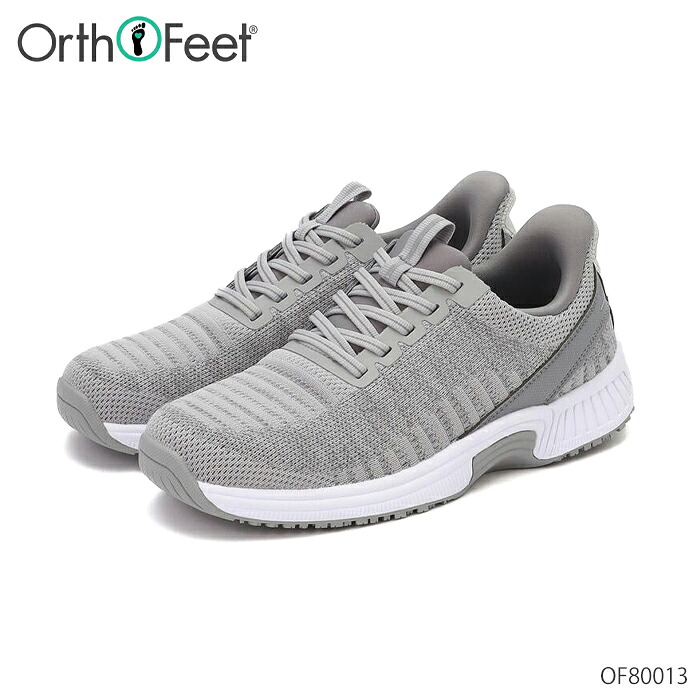 オーソフィート Orthofeet キタ KITA 並み並み 広広とした OF80013 薄墨色 布切れ ハンズフリー スニーカー レディース 2E 3E 幅ひろい シューズ 靴