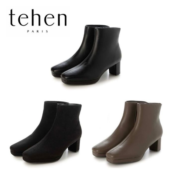 楽天市場】テーン レディース 靴 ブーツ レザー TN1764 サイドジップ