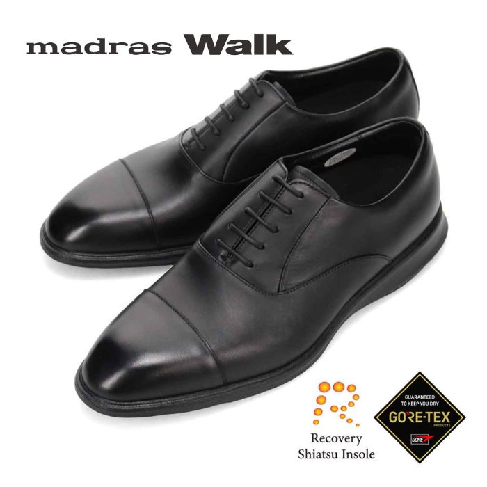 マドラスウォーク madras Walk ゴアテックス GORE-TEX Recovery Shiatsu Insole 内羽根ストレートチップビジネスシューズ MW7930R メンズ 日本製 フォーマル 靴 正規品|高級靴有名メーカー店REGALO