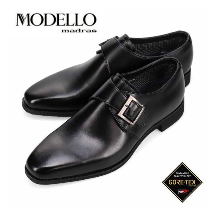 マドラス 製 モデロ MODELLO ゴアテックス GORE-TEX モンクストラップドレスシューズ DM2803GH メンズ 商行為 モンクストラップ 本革 靴 決まり品 メンズ靴-ビジネスシューズ-靴