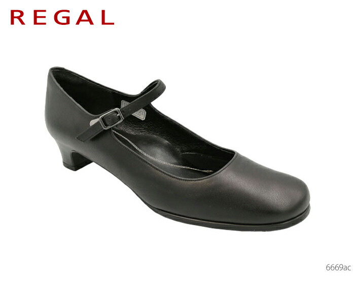 楽天市場】【公式】 REGAL 6669 ストラップパンプス ブラック パンプス