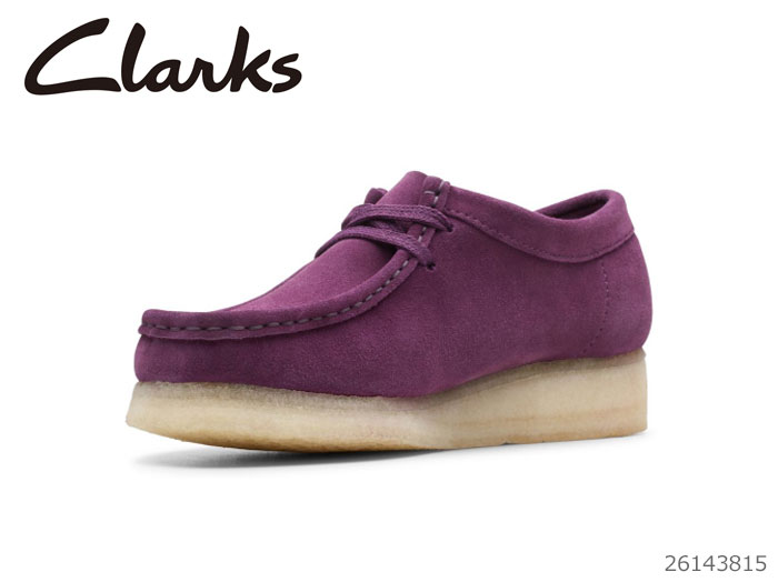 purple clarks shoes