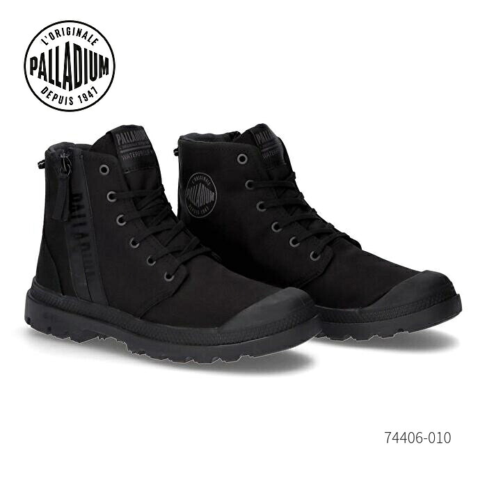 PALLADIUM パラディウム PAMPA HI SEEKER2 LT+WP+ 74406 010 軽量 スニーカー ハイカット サイドジップ メンズ レディース