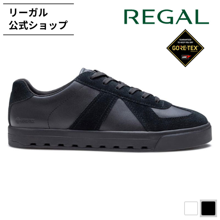 【公式】 REGAL 63JL スニーカー GORE-TEX SURROUND ブラック メンズ リーガル | リーガルシューズ メンズスニーカー メンズシューズ 紳士靴 紳士靴カジュアル 本革 ゴアテックス 防水 靴 革 カジュアルスニーカー 黒 レザー レザースニーカー レザーシューズ