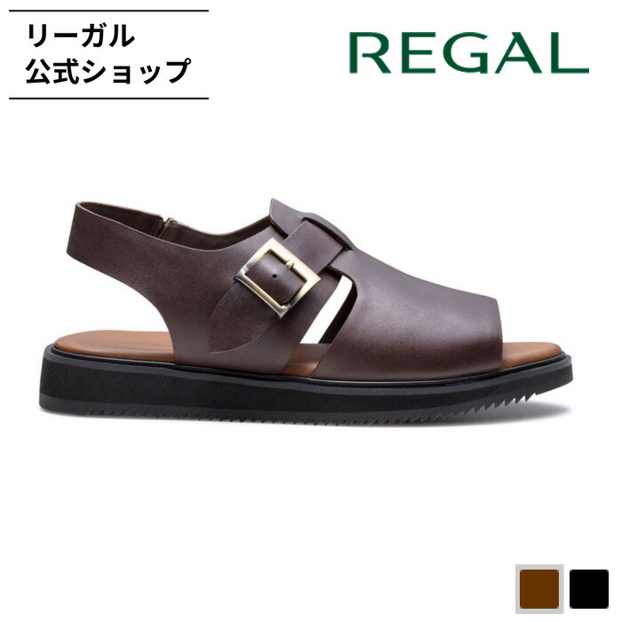 楽天市場】SALE 【公式】 REGAL F28R ダブルバックルサンダル ブラック