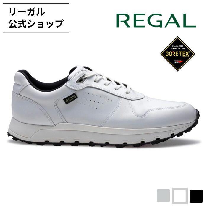【公式】 REGAL 60KL スニーカー GORE−TEX SURROUND ホワイト スニーカー メンズ リーガル | 靴 シューズ 革靴 紳士靴 メンズシューズ メンズスニーカー カジュアルシューズ ゴルフシューズ ゴルフ 本革 防水 ゴアテックス 紳士 男性 ブランド カジュアル 白|REGAL FOOT COMMUNITY店