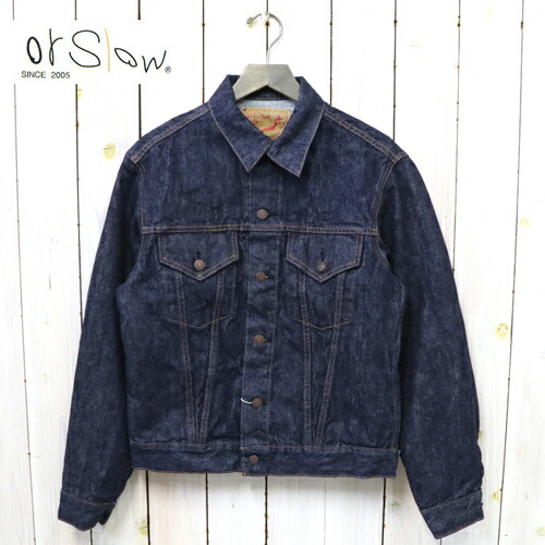 orSlow (オアスロウ) : TYPE3 1960’s DENIM JACKET (ONE WASH)【置き目取りまわし店】\u003cBR\u003e【smtb-KD】【sm15-17】【楽ギフ_荷作り】【or Slow】【ジーンズ上衣】【Gジャン】【メンズ】 コート・ジャケット-メンズファッション