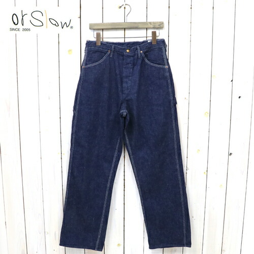 orSlow (オアスロウ) : PAINTER PANTS (ONE WASH)【定め事取りまわし店】\u003cBR\u003e【smtb-KD】【sm15-17】【楽ギフ_荷造り】【ペインターパンツ】【or Slow】【メンズ】