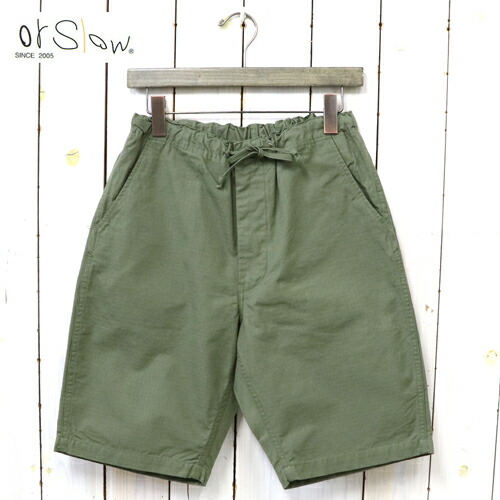 orSlow (オアスロウ) : NEW YORKER SHORTS (ARMY)【定め事取りまわし店】\u003cBR\u003e【smtb-KD】【sm15-17】【楽ギフ_荷造り】【or Slow】【遊撃手ズボン下】【イージーショーツ】【メンズ】