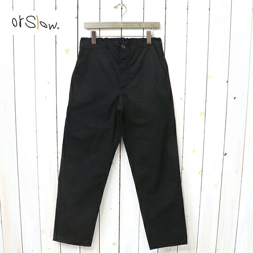 orSlow (オアスロウ) : FRENCH WORK PANTS (BLACK)【定まり取りまわし店】\u003cBR\u003e【smtb-KD】【sm15-17】【楽ギフ_荷拵え】【or Slow】【細工物ズボン下】【メンズ/レディース】