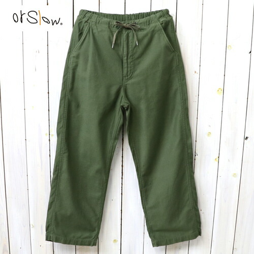 楽天市場】orSlow (オアスロウ) : WIDE FIT FRENCH WORK PANTS (ARMY
