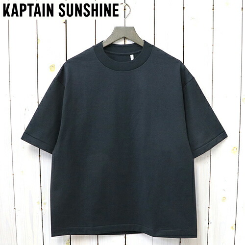 Kaptain Sunshine (キャプテンサンシャイン) : Suvin Supima Tube Halfsleeve Tee Heavy : (INK BLACK)【正規取扱店】【smtb-KD】【sm15-17】【楽ギフ_包装】【天竺生地】【Tシャツ】【半袖】