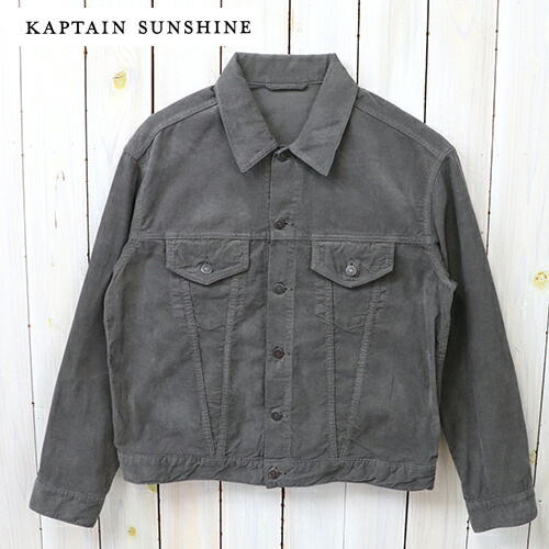 Kaptain Sunshine (キャプテンサンシャイン) : Cotton Corduroy T-3 Jacket (GREY)【正規取扱店】【smtb-KD】【sm15-17】【楽ギフ_包装】【サマーコーデュロイ】【T-3ジャケット】 34,320円