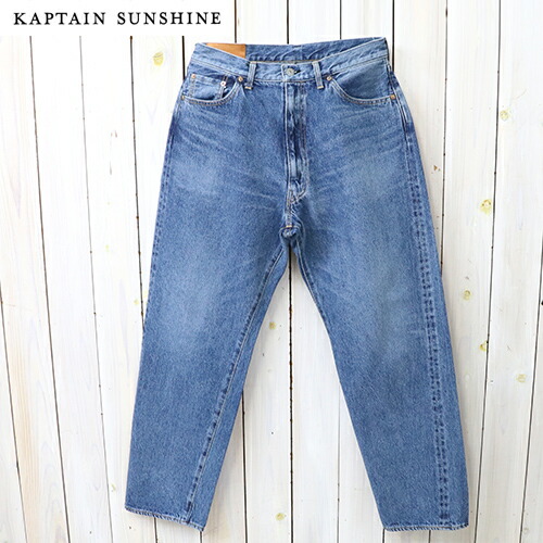 Kaptain Sunshine (旗がしら太陽の光) : 5P Zipper Front Denim Pants (INDIGO VINTAGE WASH) (2026SS)【置き目取りまわし店】【smtb-KD】【sm15-17】【楽ギフ_荷拵え】【13.5薬局衡オンスセルビッチデニム】【ジーンズズボン下】【テーパード】