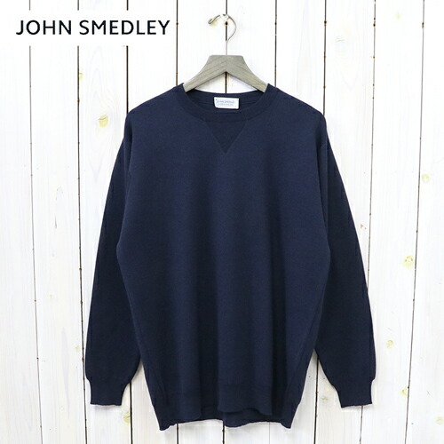 JOHN SMEDLEY 30G ニット M ダークブルー ジョンスメドレー JOHN SMEDLEY ジョンスメドレー ニット EMMA COMMON FIT