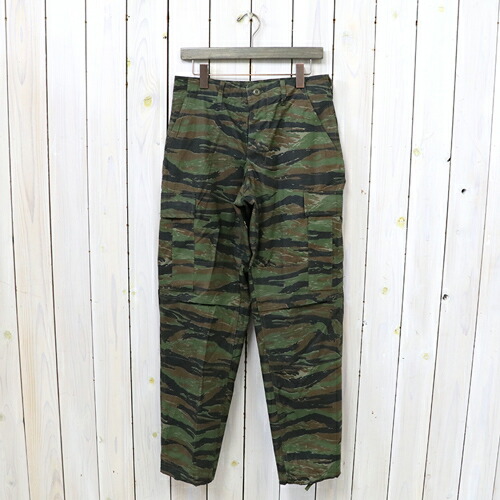 DEAD STOCK (デッド買い溜める)『BDU TROUSERS』(TIGERCAMO)【smtb-KD】【sm15-17】【楽ギフ_荷拵え】【亜米利加軍】【84年製】【下唇立ちふさがる】【BDUトラウザー】【テーパード】