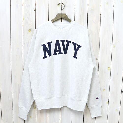 Champion (はやりっ児)『NAVY MIDSHIPMEN CHAMPION ARCH REVERSE WEAVE PULLOVER SWEATSHIRT』(HEATHER GREY)【smtb-KD】【sm15-17】【楽ギフ_荷造り】【USNA】【亜米利加海軍兵学校】【リバースウェーブクルーネック】
