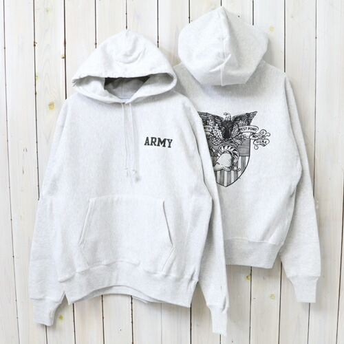 【SALE25%OFF】Champion (はやりっ児) : ARMY WEST POINT CHAMPION 2-SIDED REVERSE WEAVE HOOD (ASH GREY) 【smtb-KD】【sm15-17】【楽ギフ_荷作り】【亜米利加正規陸軍将校授業時間】【リバースウェーブフーディー】【アノラック】 パーカー-トップス