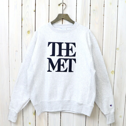 Champion (はやりっ児)『MET LOGO CHAMPION REVERSE WEAVE CREW』(ASH GREY)【smtb-KD】【sm15-17】【楽ギフ_荷造り】【ニューヨークメトロポリタン総合博物館】【リバースウェーブクルースウェット】