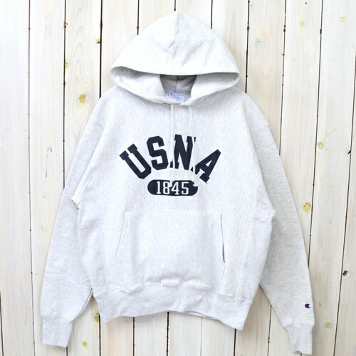 【SALE25%OFF】Champion (はやりっ児)『USNA 1845 CHAMPION REVERSE WEAVE HOOD』(ASH GREY)【smtb-KD】【sm15-17】【楽ギフ_荷造り】【亜米利加海軍兵学校】【リバースウェーブフーディー】【アノラック】