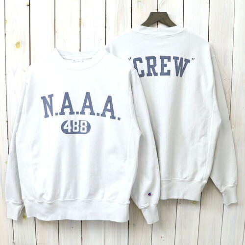 Champion (チャンピオン) : US企画 VINTAGE加工 N.A.A.A REVERSE WEAVE CREWNECK (GREY) 【smtb-KD】【sm15-17】【楽ギフ_包装】【ヴィンテージ加工】【クルーネックスウェット】