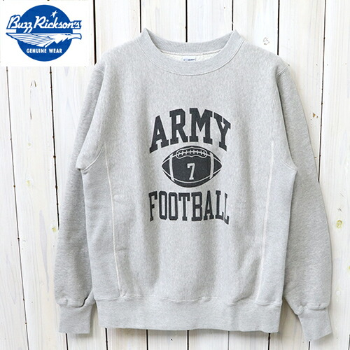BUZZ RICKSON’S (バズリクソンズ) : HORIZONTAL KNITTING SWEAT SHIRT ARMY FOOTBALL【定め事取りまわし店】\u003cBR\u003e【smtb-KD】【sm15-17】【楽ギフ_荷造り】【US ARMY】【トレイナー】【リバーススウェット】