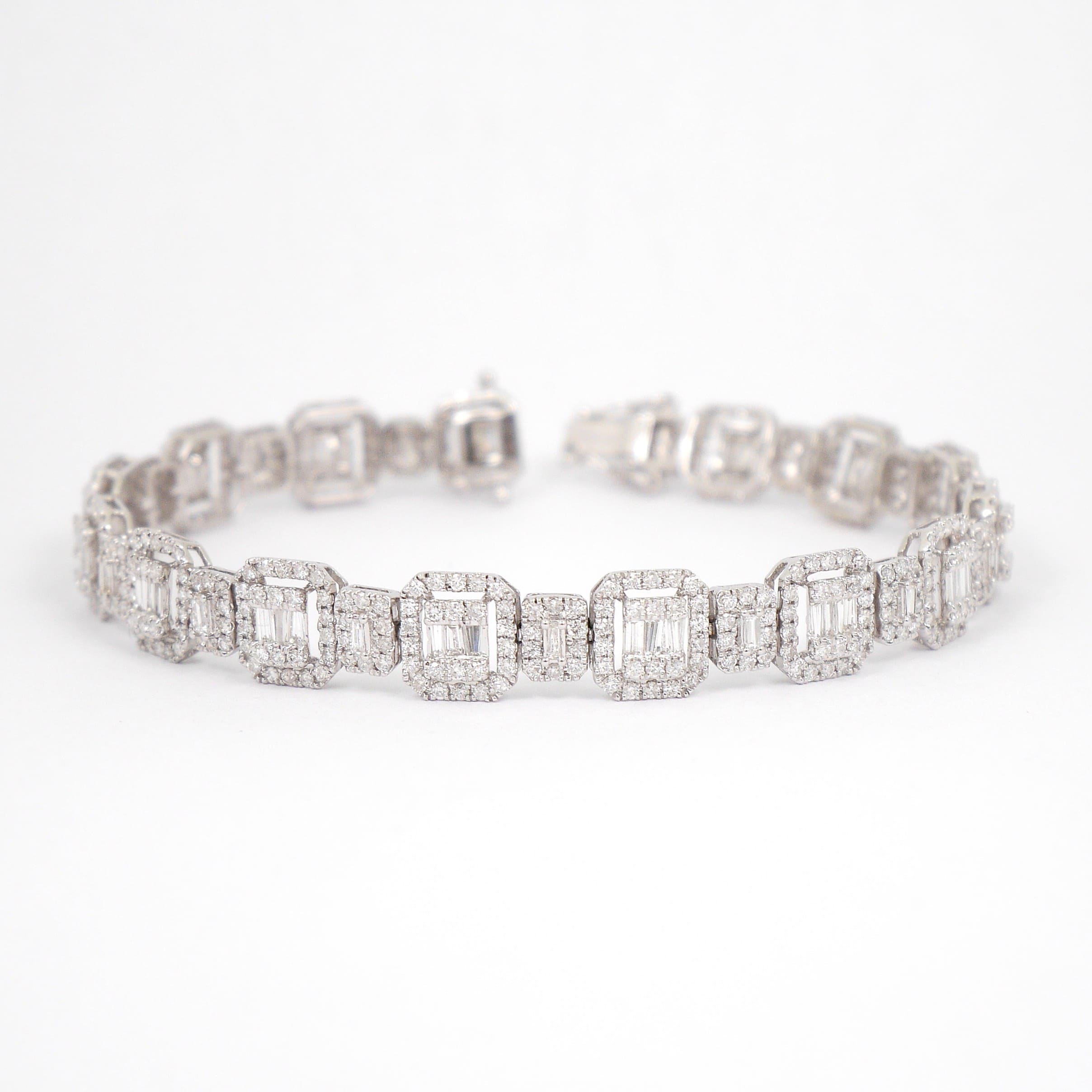 楽天市場】ブレスレット レディース ダイヤモンド K18 18金 ホワイト