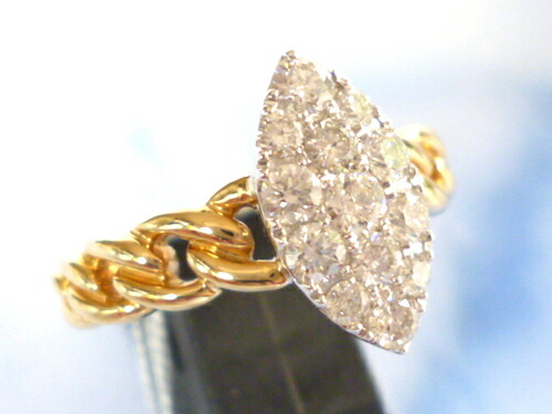 K18WG×ダイヤモンド合計0.65ct ホワイトゴールド リング K18WG×ダイヤモンド合計0.65ct ホワイトゴールド リング