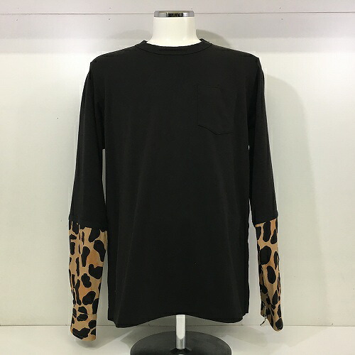 【中古】 hi◇127 SACAI Leopard Print L/S T-Shirt 22-02797M サイズ：3 レオパード プリント シャツ サカイ